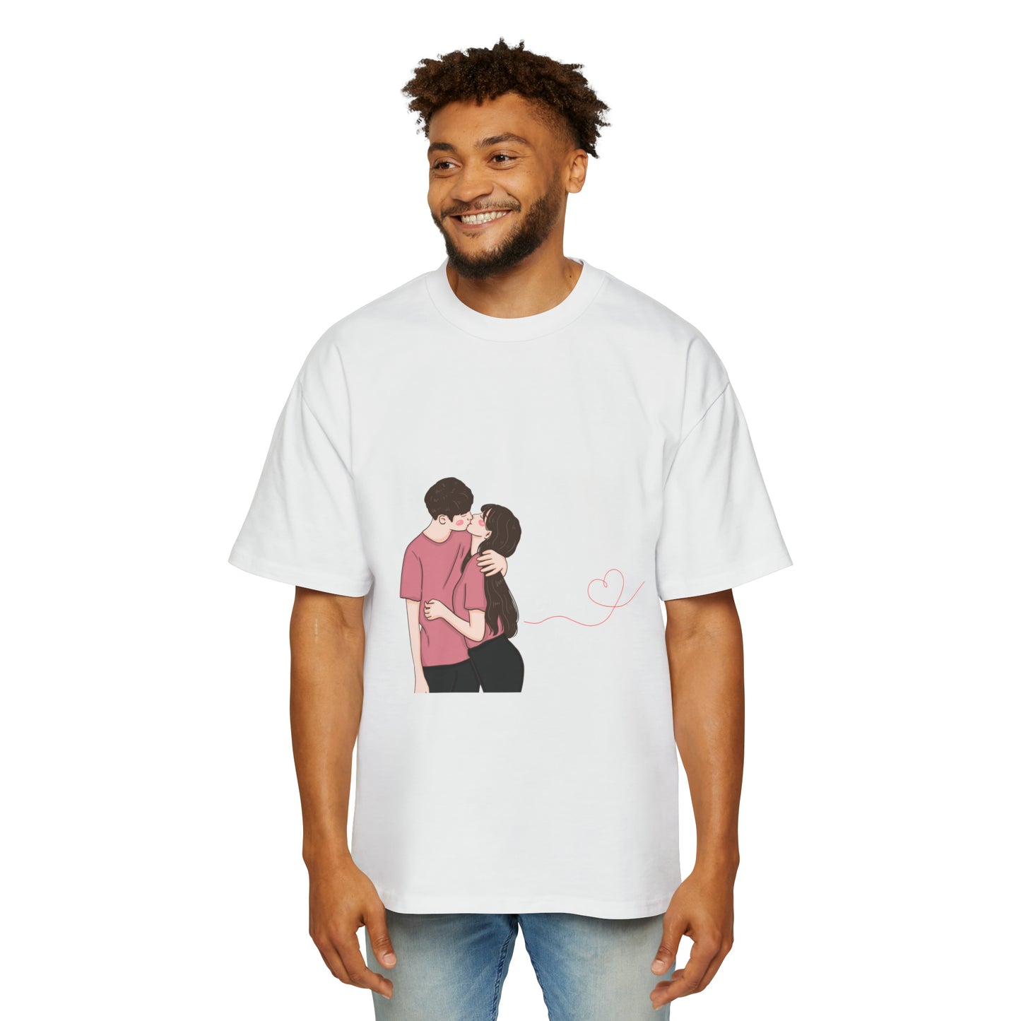 Valentine Men's Heavy Oversized Tee