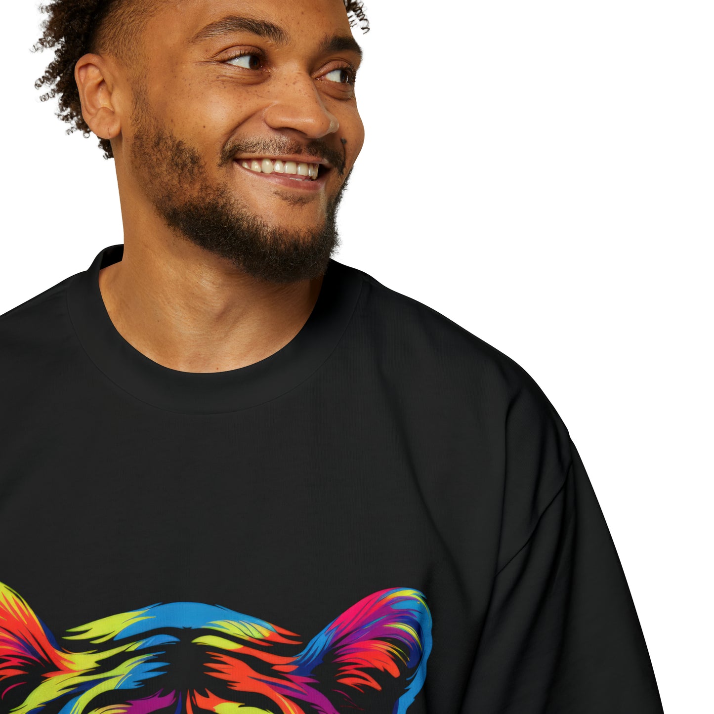 Tiger designed Men's Heavy Oversized Tee