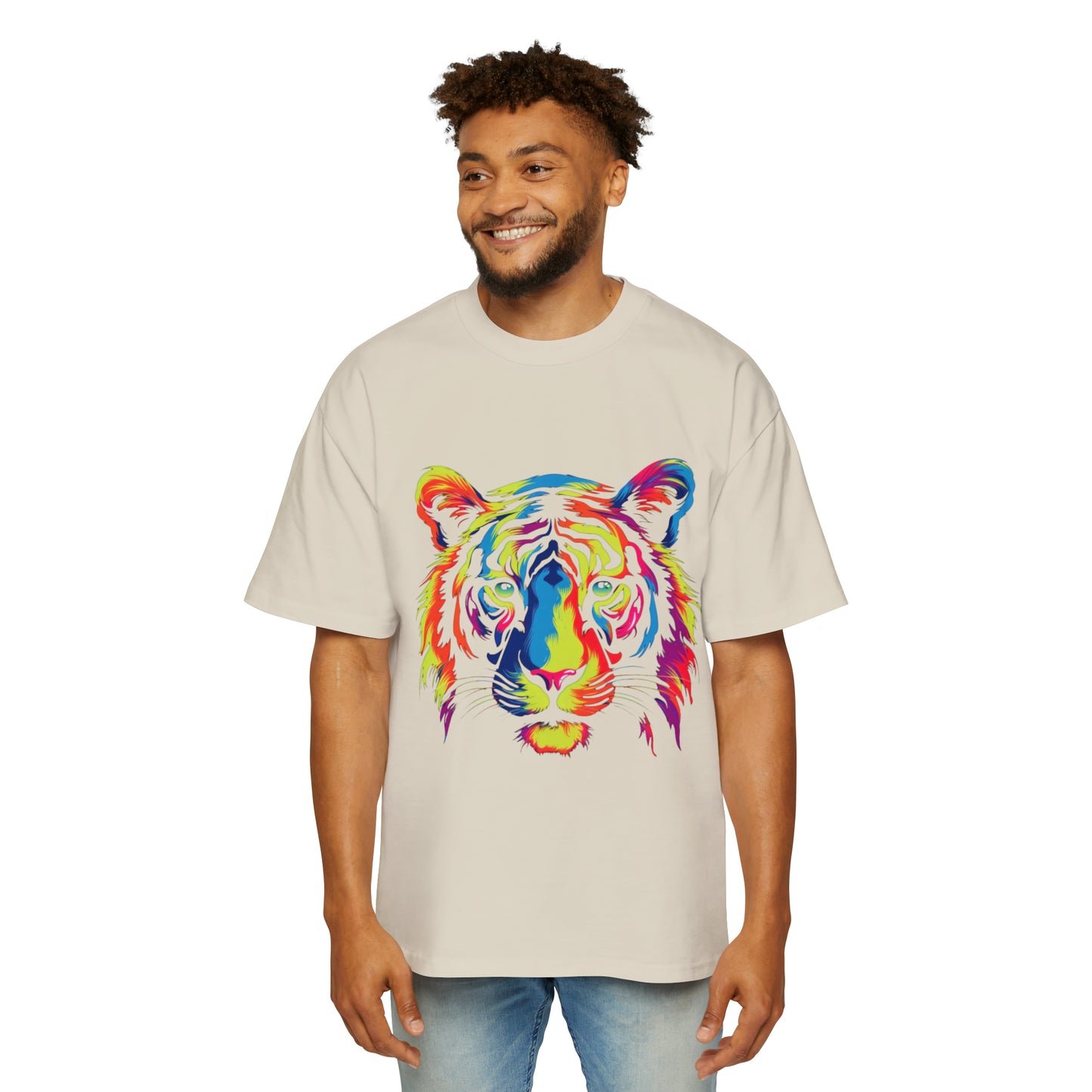 Tiger designed Men's Heavy Oversized Tee