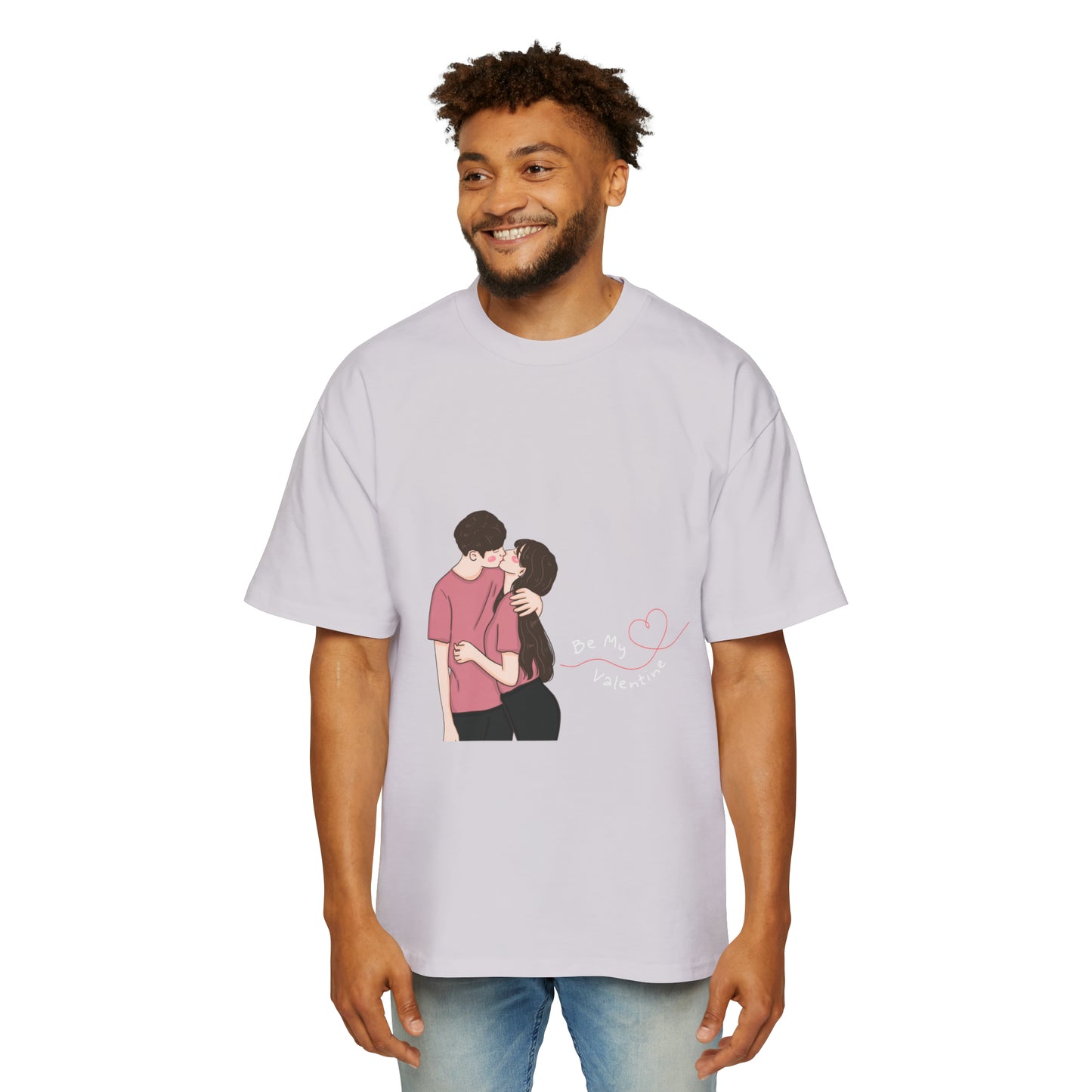 Valentine Men's Heavy Oversized Tee