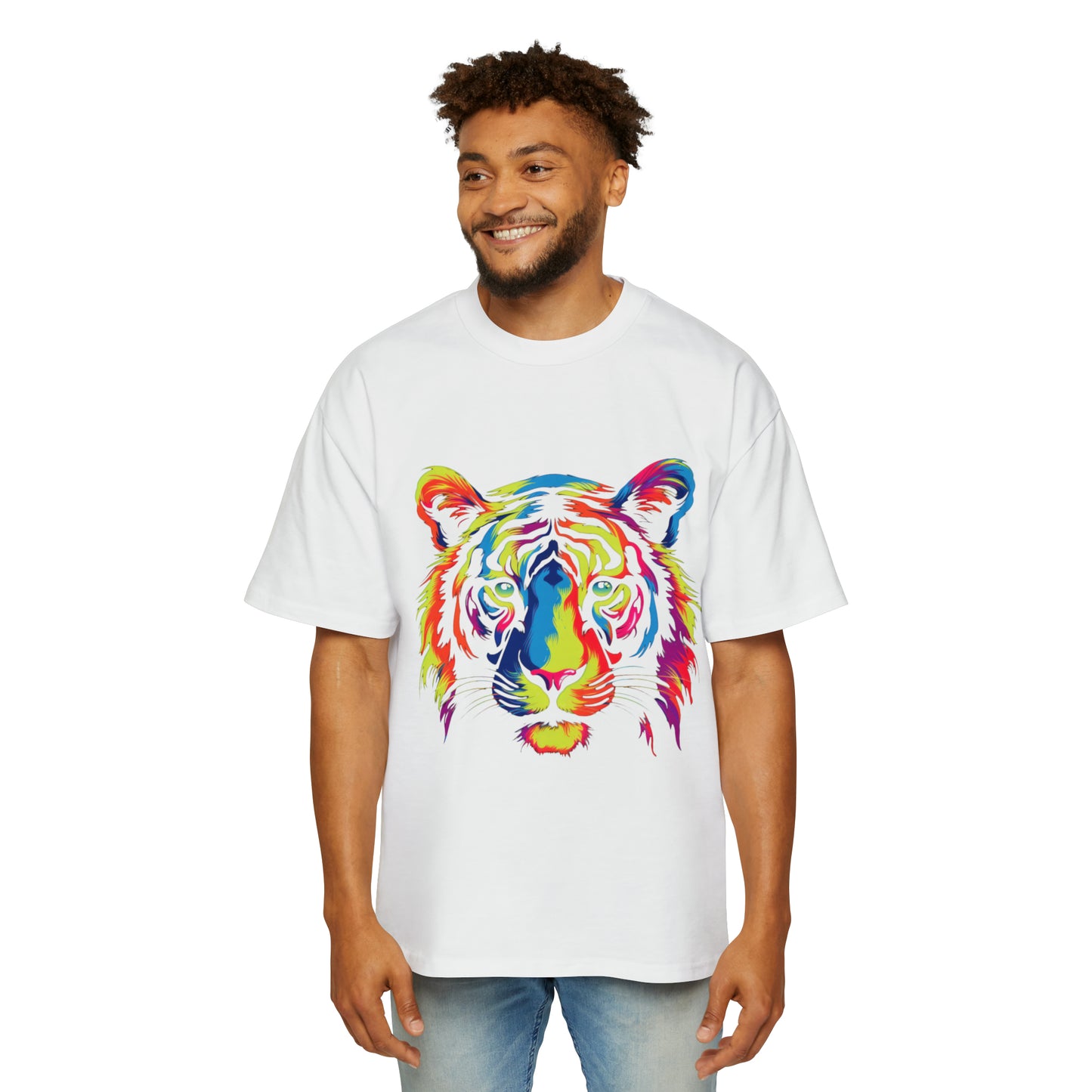 Tiger designed Men's Heavy Oversized Tee