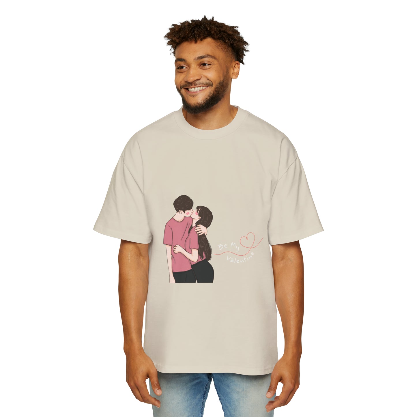 Valentine Men's Heavy Oversized Tee